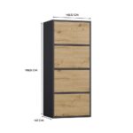 Alma Anthracite & Oak Sideboard - Image 6