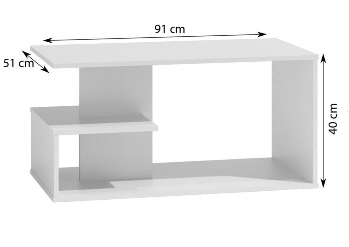 Haven White Coffee Table - Image 4