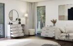 Amber Storage Cabinet with 1 Door & 4 Drawers – Beige - Image 2