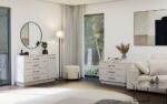 Amber Storage Cabinet with 1 Door & 4 Drawers – Beige - Image 3