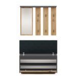 Parma Hallway Set - Anthracite & Artisan Oak - Image 3