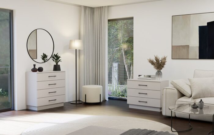 Amber 4-Drawer Dresser in Beige Finish - Image 5