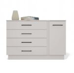Amber Storage Cabinet with 1 Door & 4 Drawers – Beige - Image 10