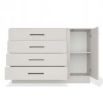 Amber Storage Cabinet with 1 Door & 4 Drawers – Beige - Image 11