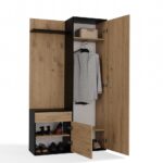 Aventis Anthracite Oak Wardrobe - Image 2