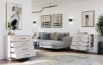 Amber 4-Drawer Dresser in Beige Finish - Image 4