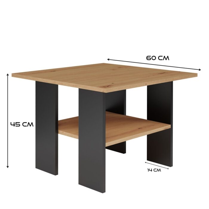 Noir Oak Side Table - Image 5