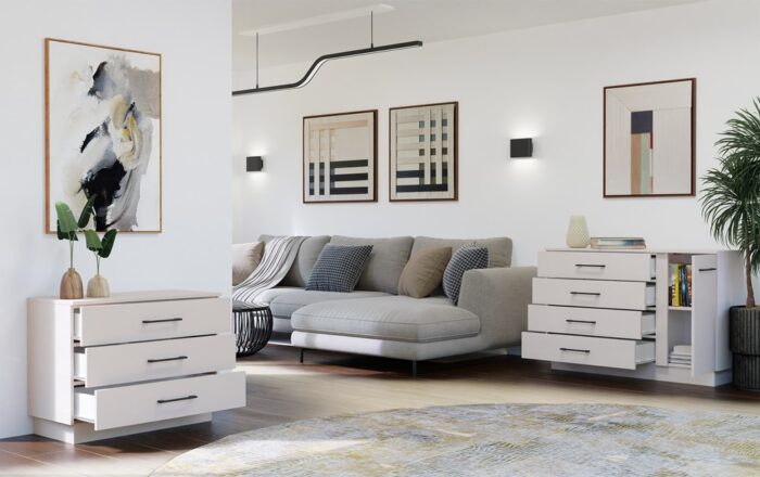 Amber 3-Drawer Chest – Cashmere Beige - Image 5