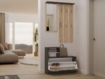 Cedar Anthracite Oak Wardrobe - Image 4