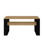 Modern 1P Coffee Table - Artisan Oak & Black - Image 2