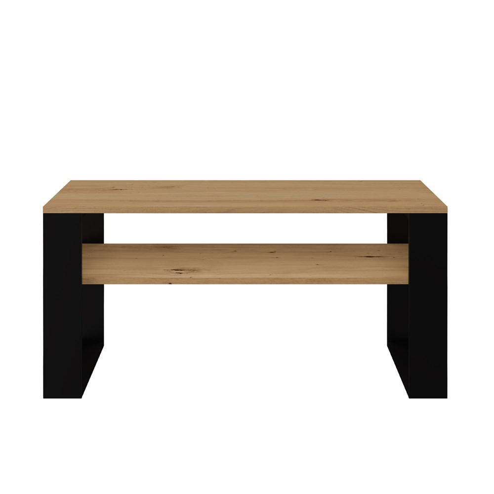 Artisan-1 Modern 1P Coffee Table - Artisan Oak & Black - Image 2