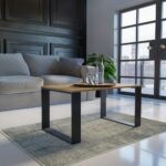 Modern Coffee Table - Artisan Oak & Black - Image 5