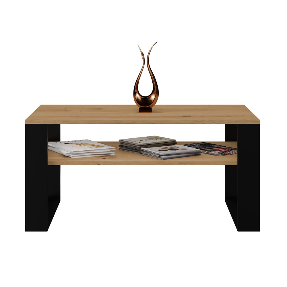 Artisan-2 Modern 1P Coffee Table - Artisan Oak & Black - Image 3