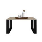Modern Coffee Table - Sonoma Oak & Black - Image 3