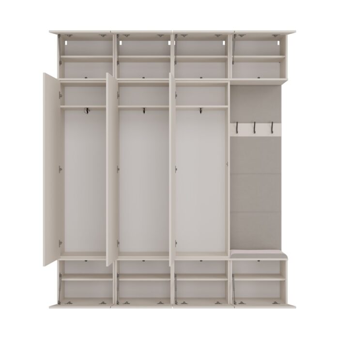 Haven V Triple Wardrobe with Hook - Image 9