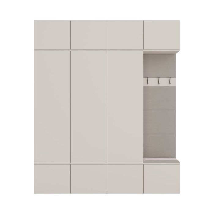 Haven V Triple Wardrobe with Hook - Image 8