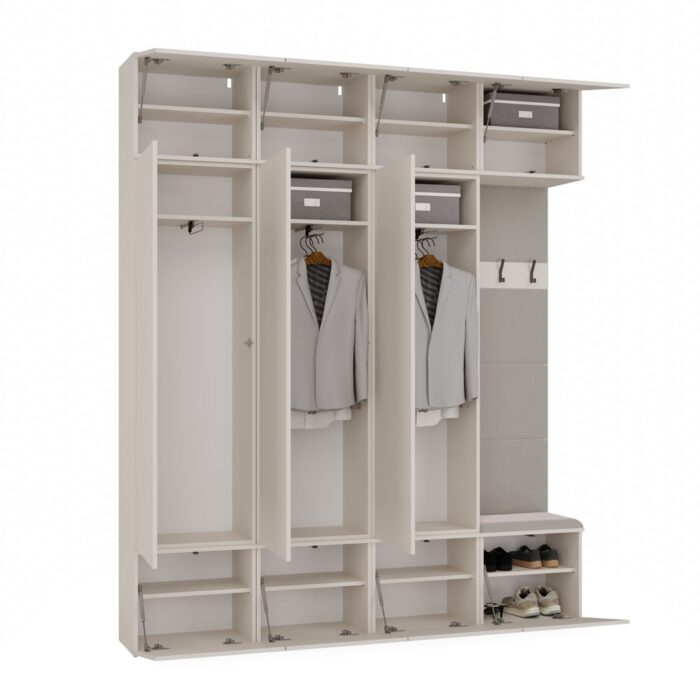 Haven V Triple Wardrobe with Hook - Image 2