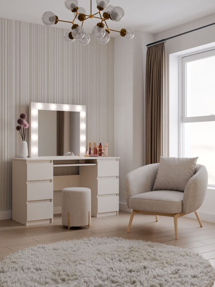 Aurora Beige Vanity Set - Image 2