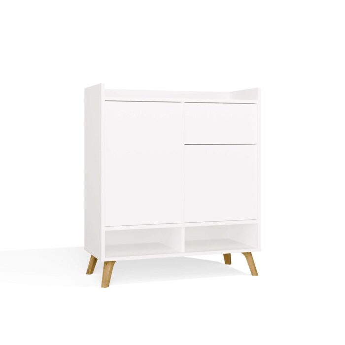 Colin White Cabinet with Drawer & Doors - Image 8