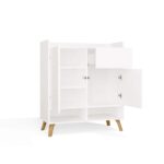 Colin White Cabinet with Drawer & Doors - Image 9
