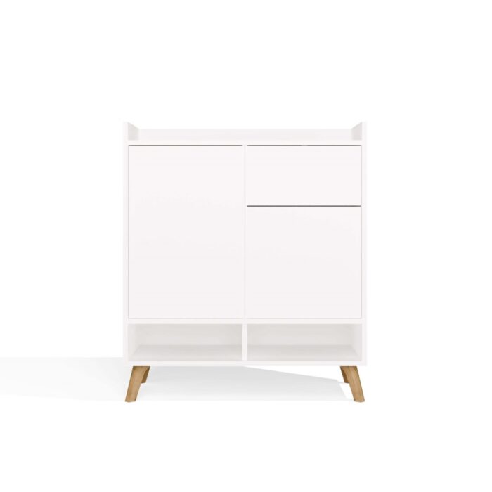 Colin White Cabinet with Drawer & Doors - Image 10