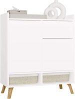 Colin White Cabinet with Drawer & Doors