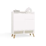 Colin White Cabinet with Drawer & Doors - Image 7
