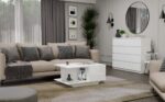 Denver Coffee Table - White Gloss - Image 5