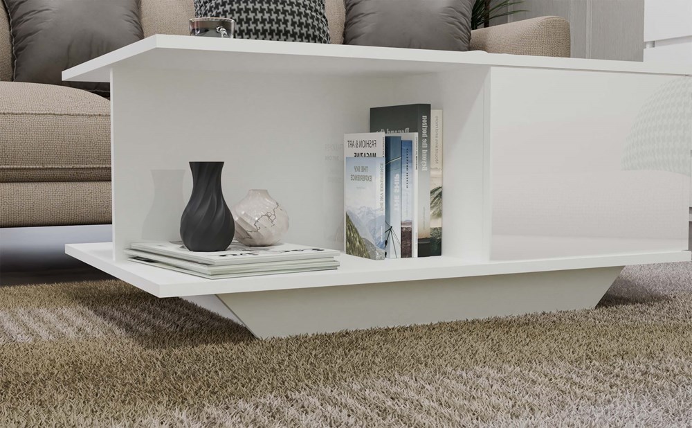 DENVER_BIEL_POLYSK3 Denver Coffee Table - White Gloss - Image 7