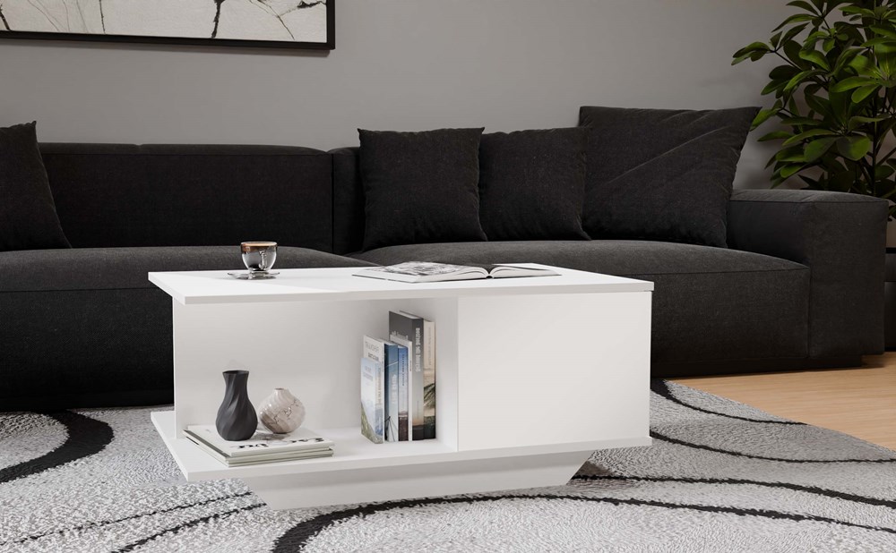 DENVER_BIEL_POLYSK5 Denver Coffee Table - White Gloss - Image 9