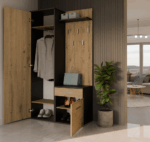 Aventis Anthracite Oak Wardrobe - Image 8