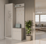 Duo Hallway Set with Mirror Wardrobe - Cashmere Beige - Image 10