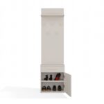 Duo Hallway Set - Shoe Cabinet & Coat Rack - Cashmere - Image 6