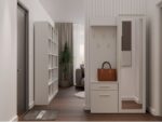Duo Hallway Set with Mirror Wardrobe - Cashmere Beige - Image 7