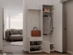 Duo Hallway Set with Mirror Wardrobe - Cashmere Beige - Image 8