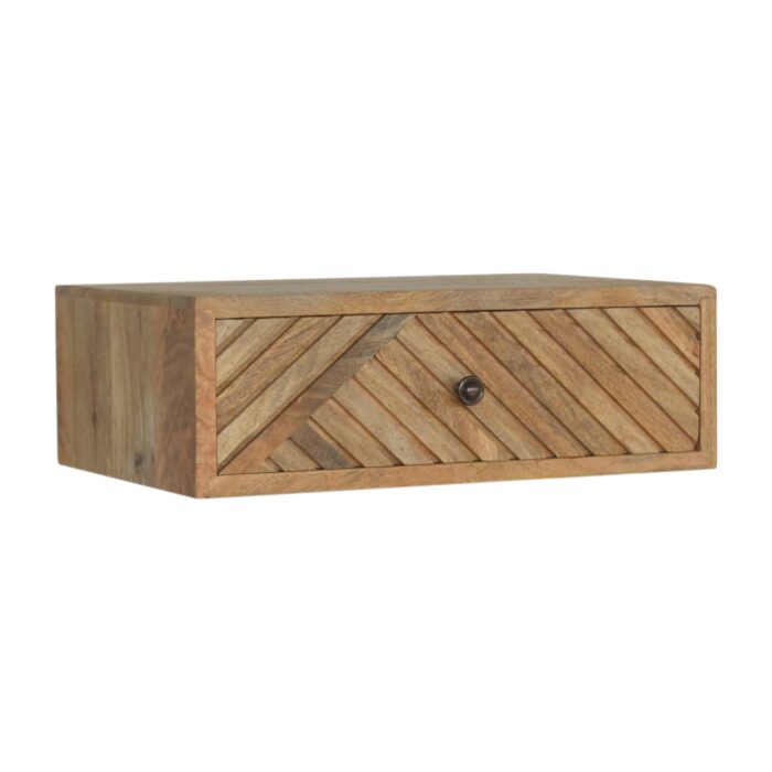 Floating Line Carved Bedside - Image 1
