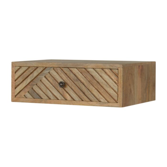 Floating Line Carved Bedside - Image 2