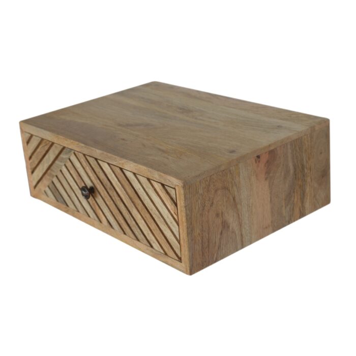 Floating Line Carved Bedside - Image 5