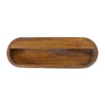 Wall Mounted Round Chestnut Bedside - Image 8