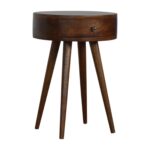 Nordic Chestnut Circular Bedside - Image 2
