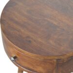 Nordic Chestnut Circular Bedside - Image 4