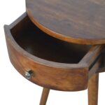 Nordic Chestnut Circular Bedside - Image 5