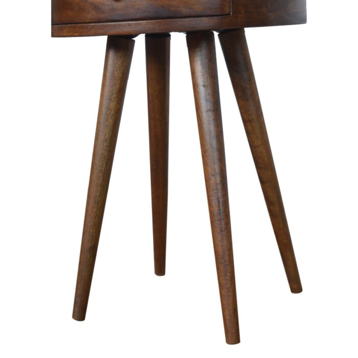 Nordic Chestnut Circular Bedside - Image 6