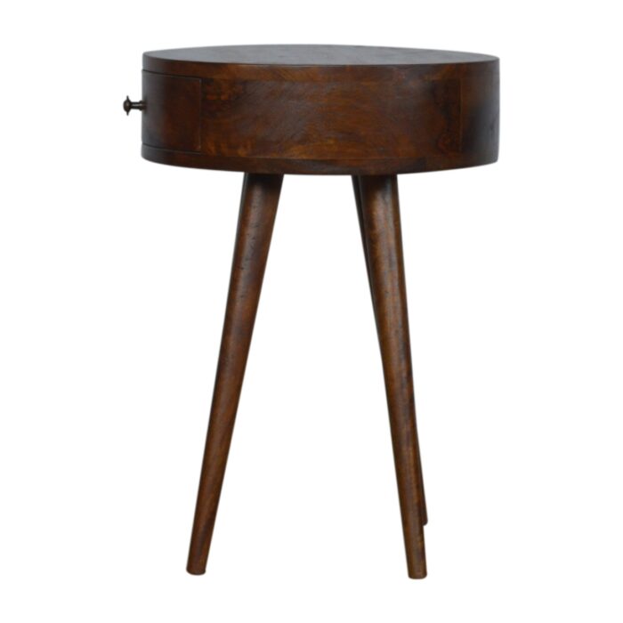 Nordic Chestnut Circular Bedside - Image 7