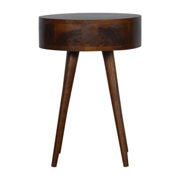 Nordic Chestnut Circular Bedside - Image 8