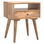 Modern Bedside with Open Slot - Image 2
