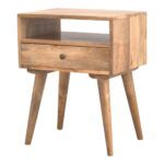 Modern Bedside with Open Slot - Image 3