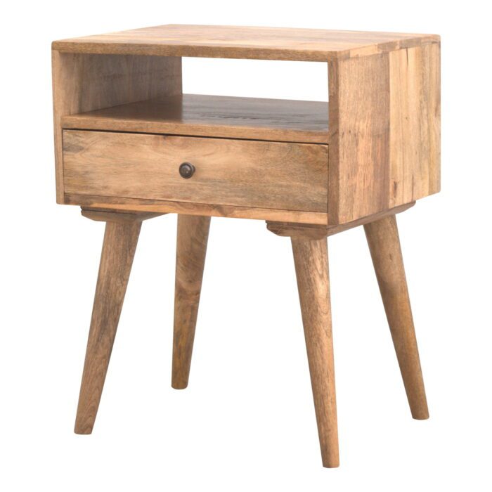 Modern Bedside with Open Slot - Image 3
