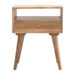 Modern Bedside with Open Slot - Image 6