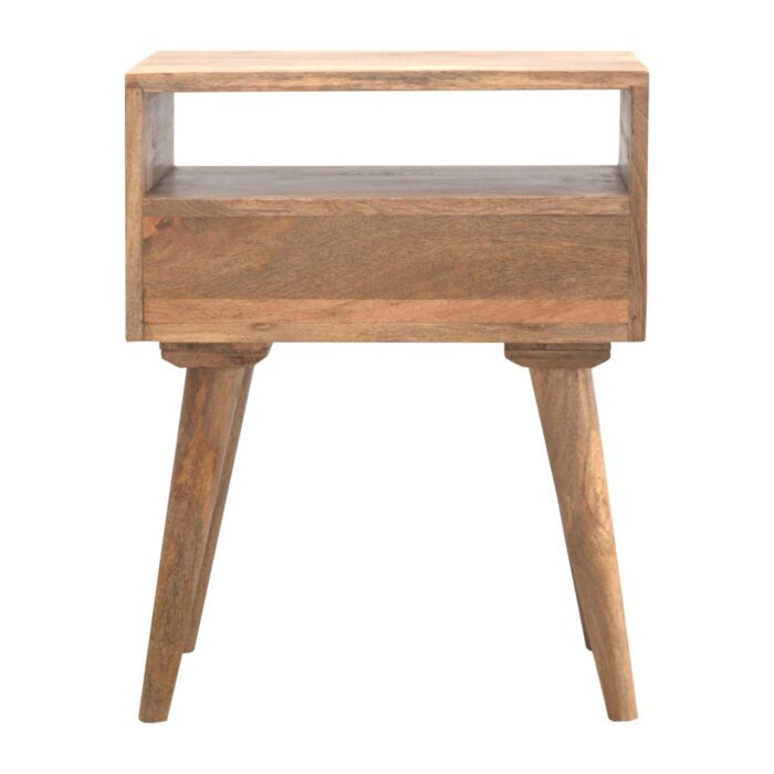 Modern Bedside with Open Slot - Image 6